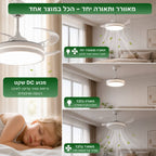 מאוורר תקרה עם כנפיים מתקפלות - Pamirs